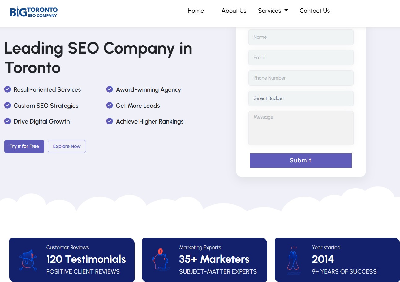 Big Toronto SEO Company